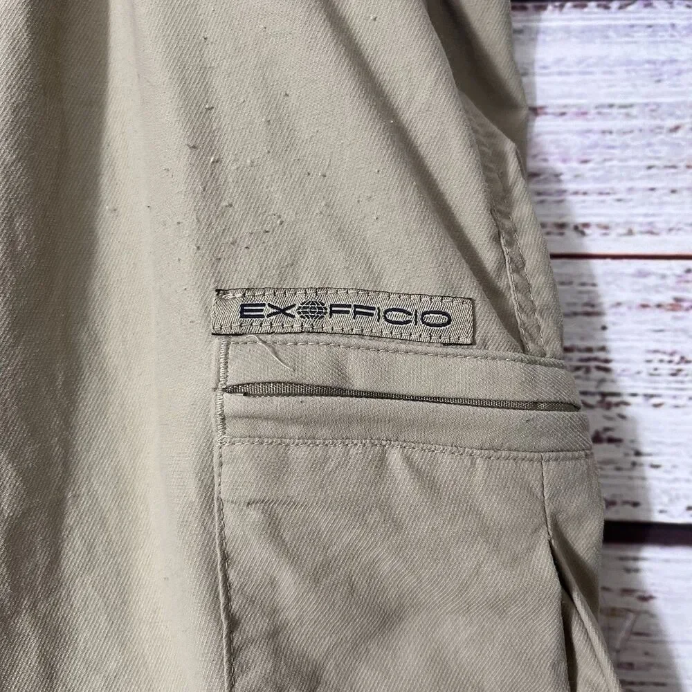 Ex Officio Convertible Pants Lightweight Quick Dry Cargo Fishing Hiking Mens L